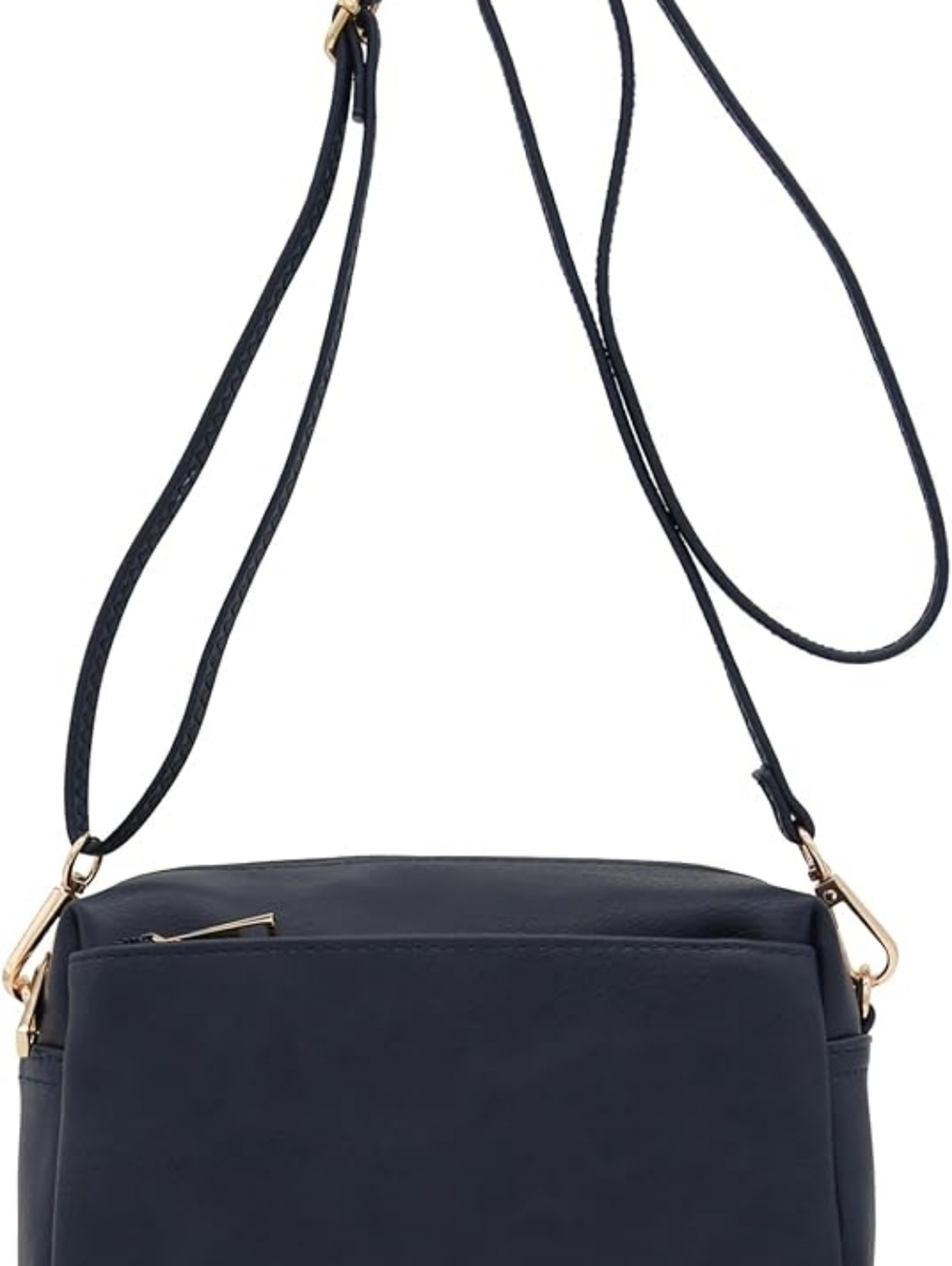 FashionPuzzle Triple Zip Crossbody Bag